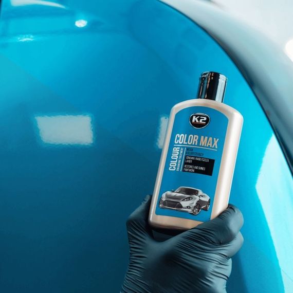 Поліроль восковий для кузова K2 Max Color синій 250 мл (K020BLUE) | Зображення 3