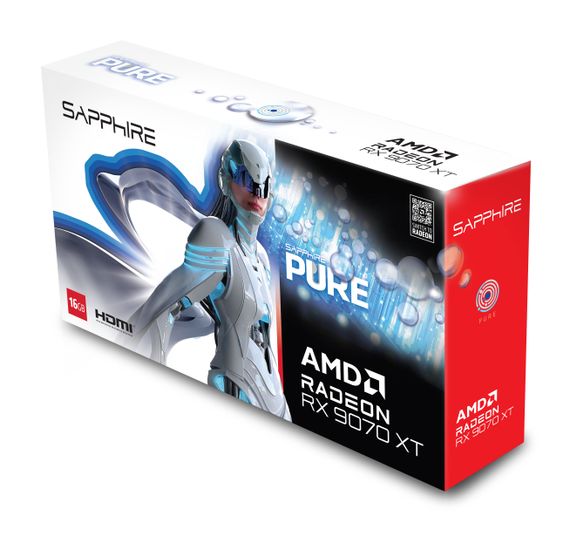 Видеокарта SAPPHIRE Radeon RX 9070 XT 16GB GDDR6 PURE GAMING OC 11348-02-20G | Зображення 7