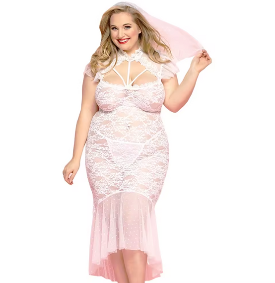 Кружевное белое платье невесты Желанная Jaylee L/XL sexstyle | Зображення 2