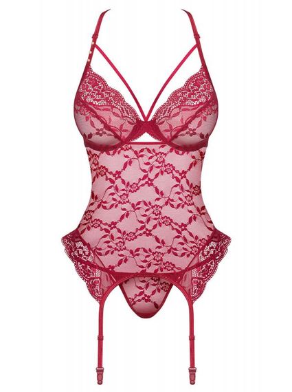 Комплект Obsessive Ivetta корсет та стрінги S/M | Зображення 4