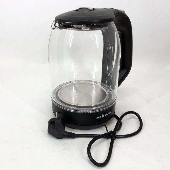 Хороший электрический чайник SeaBreeze SB-014 1.8 л 1800 Вт, Электрочайник с led подсветкой BG-53 | Зображення 7