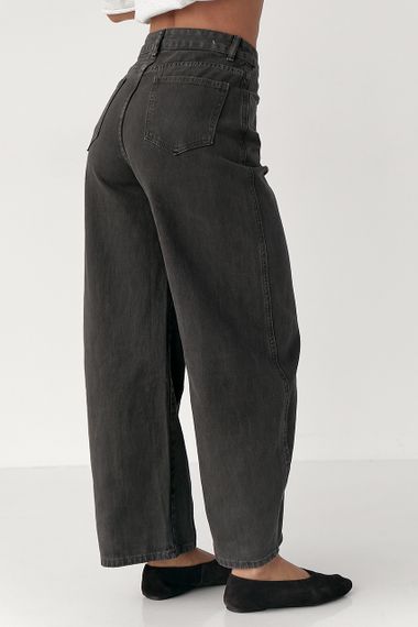 Котонові штани багі - темно-сірий цвет, M (є розміри) | Зображення 1