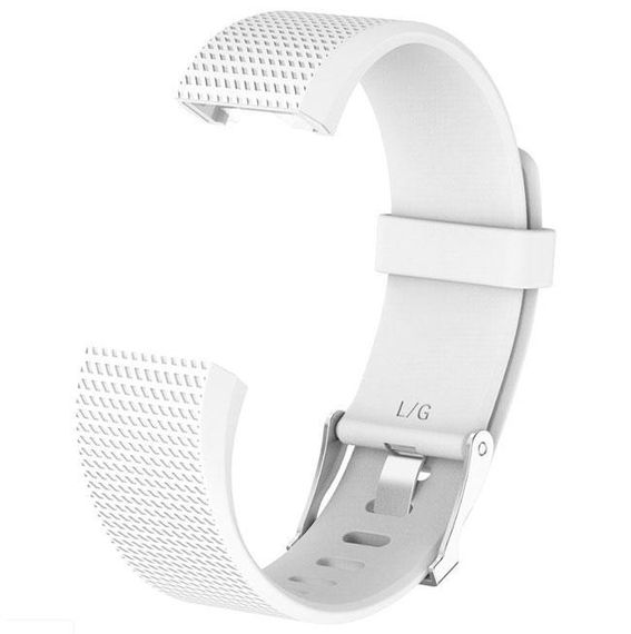Силіконовий ремінець Primolux для фітнес браслета Fitbit Charge 2 - S White | Зображення 2