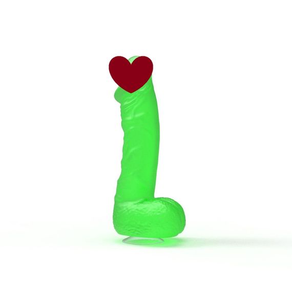 Крафтове мило-член із присоскою Pure Bliss BIG Green, натуральне Sex Aura