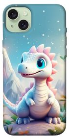 Чохол з картинкою Білий дракоша для Apple iPhone 15 Plus (6.7")