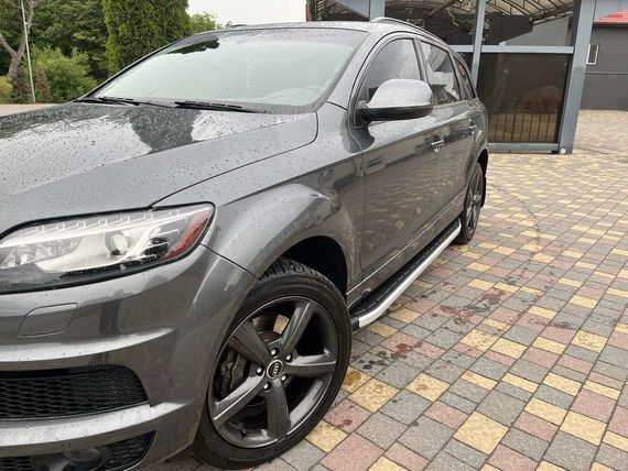 Бокові пороги Fullmond (2 шт., алюміній) для Ауди Q7 2005-2015 рр | Зображення 1