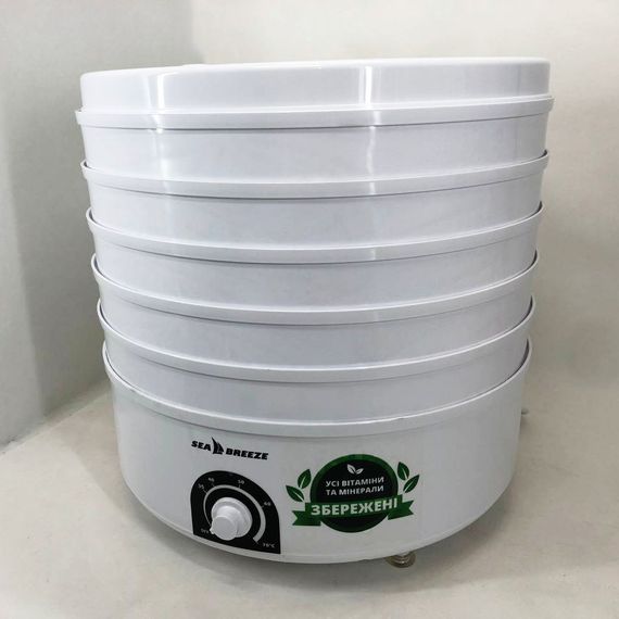 Сушка сушилка электросушка овощей и фруктов SeaBreaze SB-0302 4 секции 520Вт, 11л с WS-830 регулировкой мощности | Зображення 6