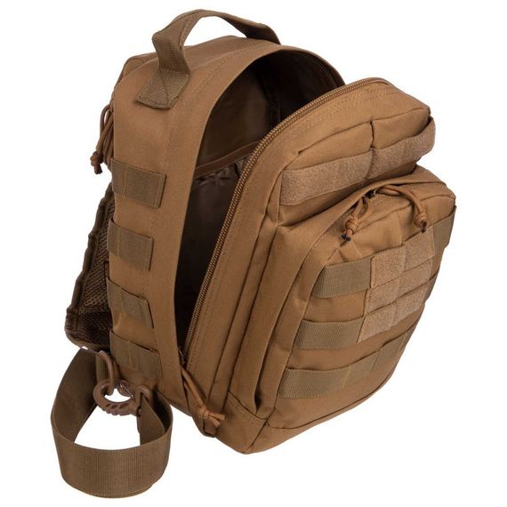 Сумка-слінг тактична з однією лямкою SILVER KNIGHT TY-115 (29х20х11см) 6л Койот | Зображення 5