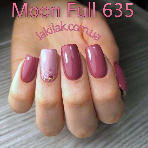 Гель-лак Moon Full Winter №635 марсала 8мл