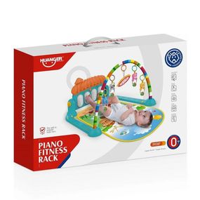 Детский развивающий игровой коврик Piano Fitness Rack X-646 с музыкальным пианино и подвесными игрушками