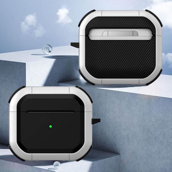 Футляр протиударний Black ed. для навушників Airpods 3 White | Зображення 1