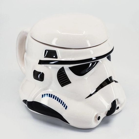 Чашка Кухоль Келих із кришкою Star Wars 3D Штурмовик (Біла) Кераміка | Зображення 2