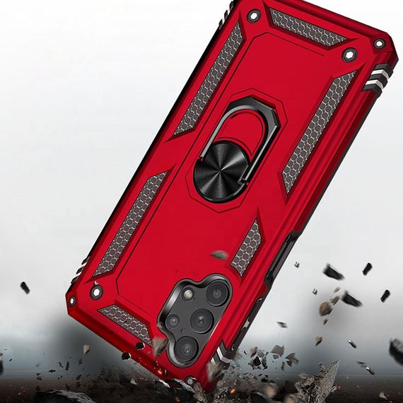 Ударостійкий чохол Serge Ring for Magnet для Samsung Galaxy A13 4G Червоний | Зображення 3