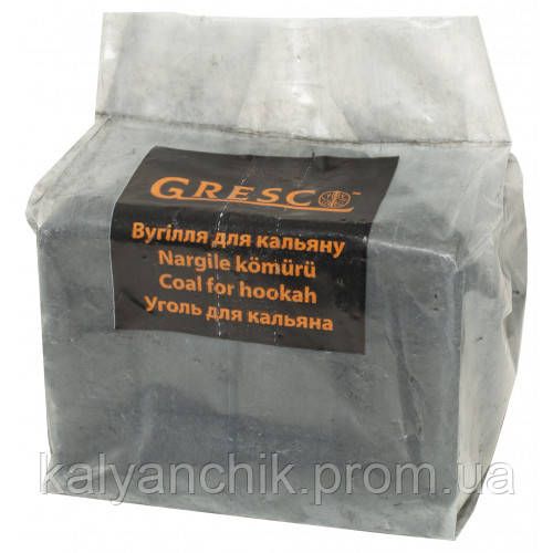 Уголь ореховый для кальян Gresco 0,5 кг без коробки