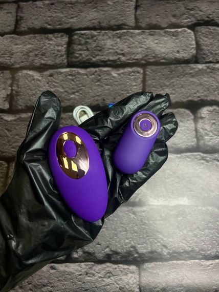 НОВИНКА Вібратор в трусики для вагінальної стимуляції та клітора з дистанційним керуванням фіолетове
