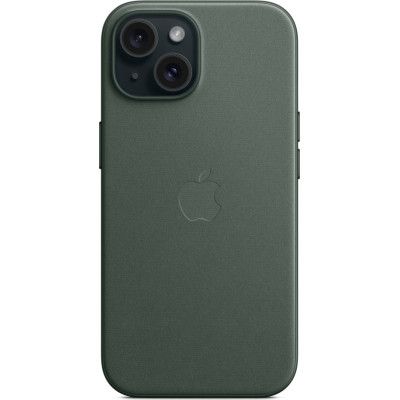 Чехол для мобильного телефона Apple iPhone 15 FineWoven Case with MagSafe Evergreen (MT3J3ZM/A) | Зображення 4