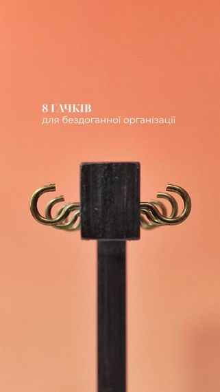 Подставка для типс Richcolor черная на 8 крючков (21×23×8 см) | Зображення 1