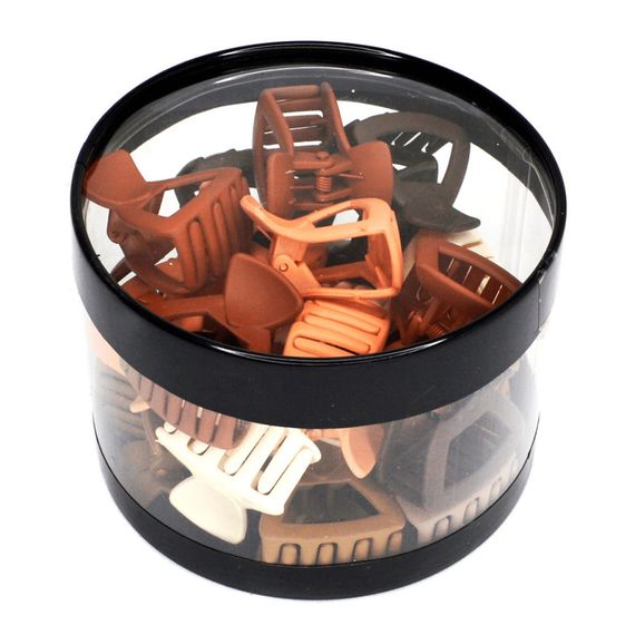 Набор крабиков для волос матовый-S-15 0403-1026, 24 шт | Зображення 2