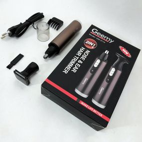 Тример для носа і скронь GEMEI GM-3112 2в1, Тример для стрижки волосся у вухах, вух YQ-43