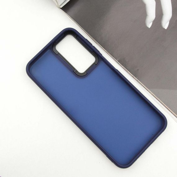 Чохол TPU+PC Lyon Frosted для Samsung Galaxy A24 4G Navy Blue | Зображення 2