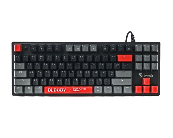 Механічна ігрова клавіатура Bloody S310N (Energy Red), USB, чорний | Зображення 1