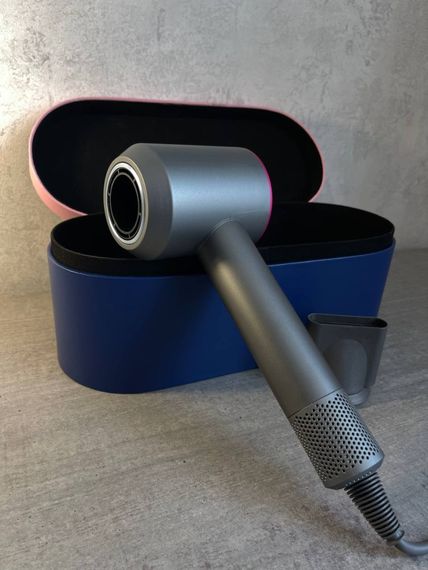 Фен  Super Hair Dryer рожевий з іонізацією та турборежимом з кесом на 1 насадку | Зображення 3