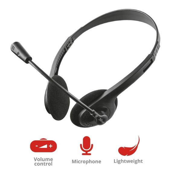 Навушники Trust Primo Chat 3.5mm BLACK (21665) | Зображення 5