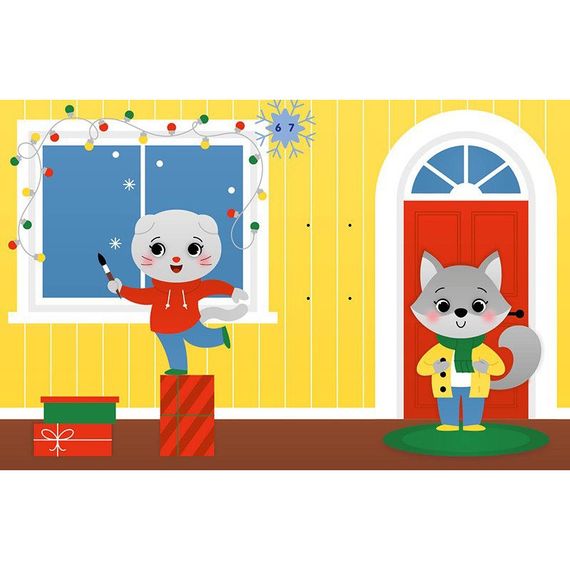 Набір для творчості "Аплікації наліпками Олень" 1655008, 30 наліпок | Зображення 1