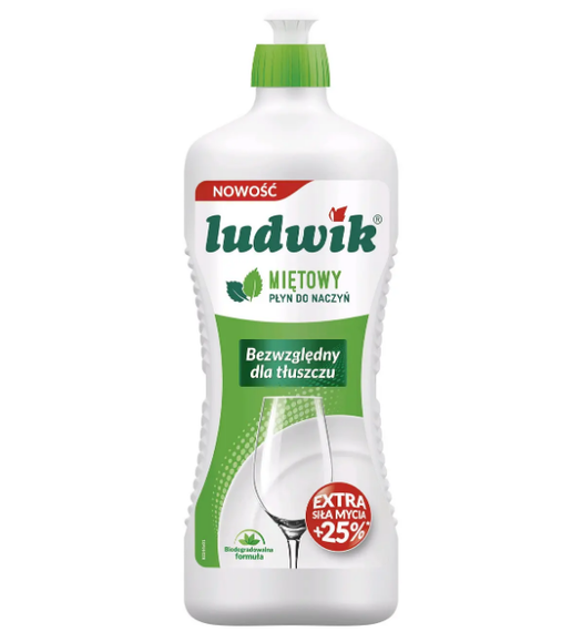 Засіб для миття посуду 900гр М'ята Ludwik
