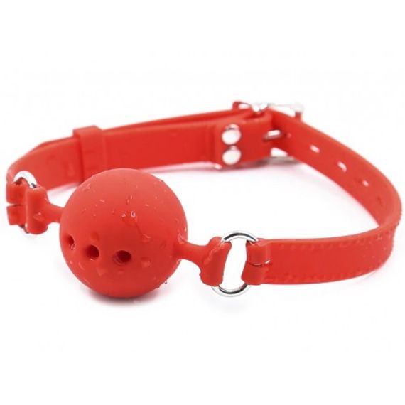 Кляп силіконовий DS Fetish Silicone gag M red Sex Aura