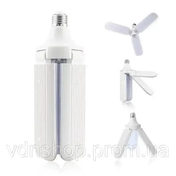 Светодиодная лампа Fan Blade Led 45W E27 тройная в форме вентилятора