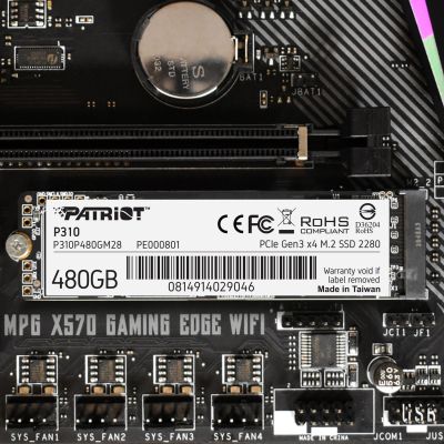 Накопитель SSD M.2 2280 480GB Patriot (P310P480GM28) | Зображення 5
