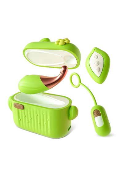 Мини-вибраторы в зарядном кейсе Blush Play with Me с пультом, зеленые sexstyle | Зображення 1