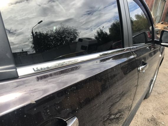 Наружняя окантовка стекол (4 шт, нерж) 2-2024 длинная база, OmsaLine - Итальянская нержавейка для Nissan Qashqai 2007-2010 гг | Зображення 5