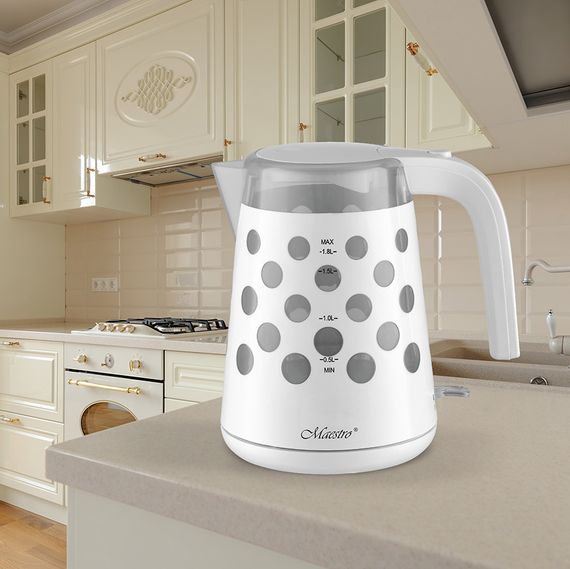 Електрочайник Maestro MR-045-WHITE, 1.7 л, 2200 Вт | Зображення 1