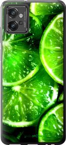 Чохол на Motorola G32 Зелені часточки лимона "852u-2845-2448"