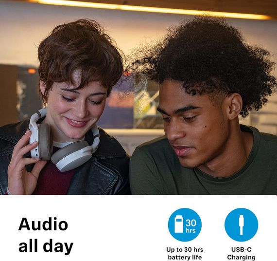 Навушники накладні SENNHEISER HD 4.50 BTNC Wireless ANC Black Bluetooth/NFC-модуль Чорні | Зображення 1