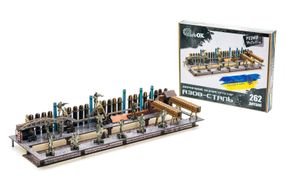 Конструктор 26200 "Азовсталь" дерев'яний, 262 дет., розмір 59х21х11 см PuzzleOK