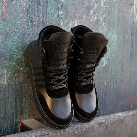 Шкіряні чоловічі черевики з вставками замшу, 41 розмір | Зображення 4