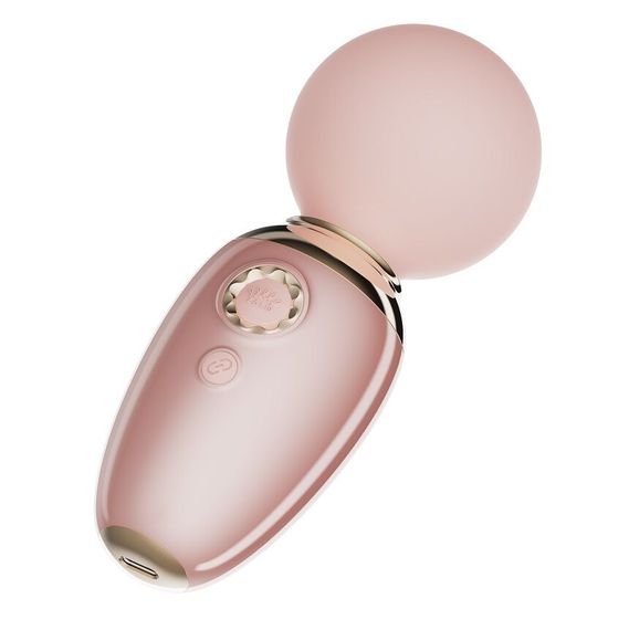 Смарт-вибромассажер Zalo – AVA Sakura Pink, 8 режимов, подогрев, очень мощный и компактный | Зображення 1