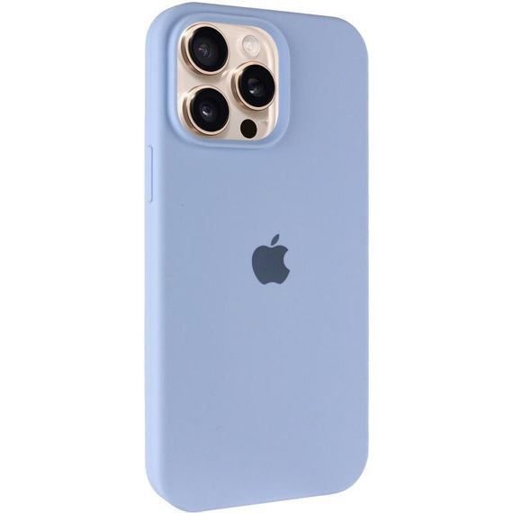 Чехол Silicone Case Full Protective (AA) для Apple iPhone 14 Pro (6.1") Голубой / Lilac Blue
