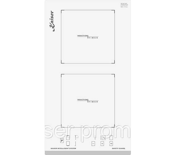 Варильна поверхня електрична Kaiser KCT 3726 FI W