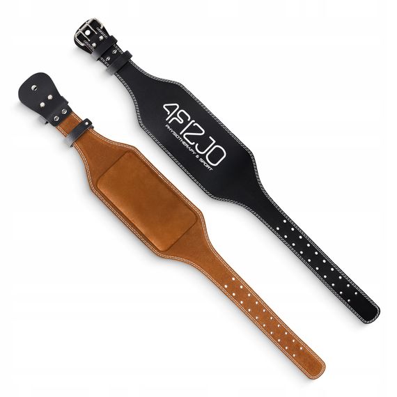 Пояс для важкої атлетики 4FIZJO шкіряний Size M Black (P-5905973404303) | Зображення 5