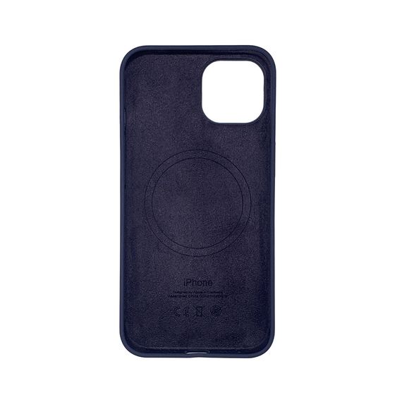 Чехол накладка Silicone Case Full with Magsafe для Apple iPhone 14- Storm Blue | Зображення 1