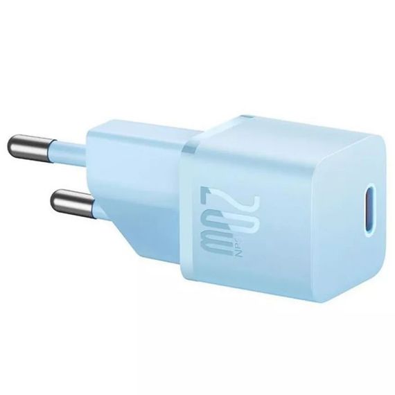 МЗП Baseus GaN5 Fast Charger (mini) PD20W (1USB-C) (CCGN05010) Blue | Зображення 2