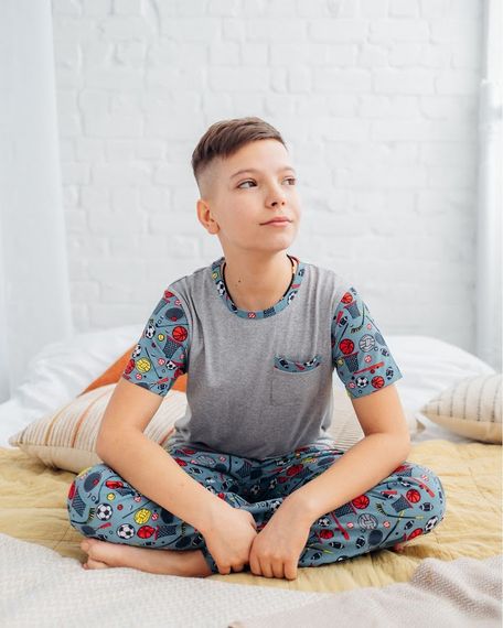Піжама для хлопчика (підліткова) Носи своє 158 Синій (p-5799-98830) | Зображення 2