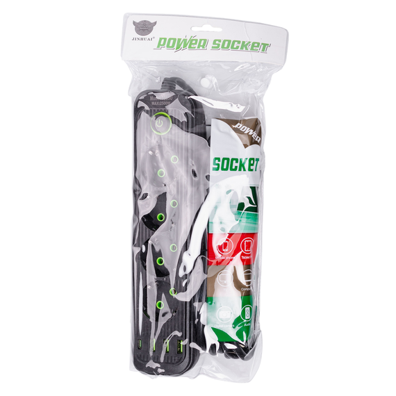 Мережевий фільтр 4.35 м подовжувач на 4 розетки з 3 USB 1 Type-C та кнопкою відключення HP-5-14 | Зображення 7