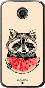 Чохол на Motorola Moto X2 Єнотик з кавуном "4605u-372-2448"