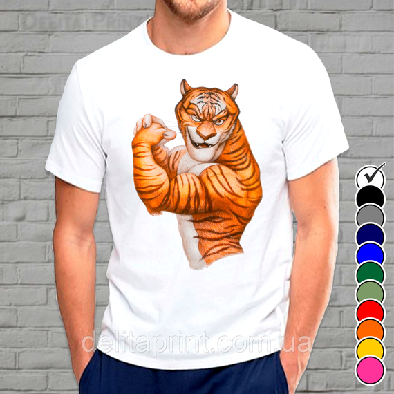 Футболки новорічні Фемілі Лук "Смугасті тигри" Family Look для всієї родини | Зображення 6