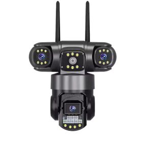 Уличная поворотная Wi-Fi IP камера видеонаблюдения EVKVO SC28 V380 Pro | 3 Линзы | 16MP